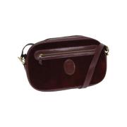 Pre-owned Suede shoulder-bags Cartier Vintage , Brown , Dames