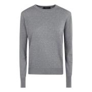 Luxe Wollen Sweatshirt in Serene Mist Fabiana Filippi , Gray , Dames