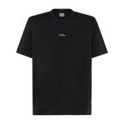 Zwarte katoenen T-shirt met logo C.p. Company , Black , Heren