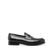 College Mocassin in zwart leer Lidfort , Black , Heren