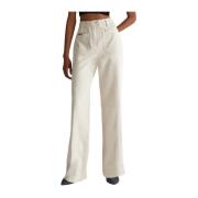 Greige Broek Model Cf4188 T4264 Liu Jo , White , Dames