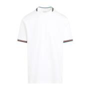 Wit T-shirt Stijlvol Ontwerp PS By Paul Smith , White , Heren