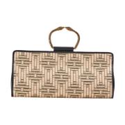 Clutch midi Linea Nisida Tramontano , Beige , Dames