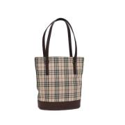 Pre-owned Canvas totes Burberry Vintage , Beige , Dames