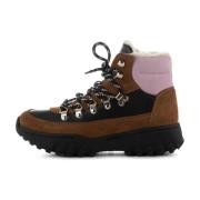 Iris Track Leather Suede Woden , Multicolor , Dames