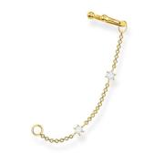 Enkele oorklem witte stenen goud Ec0021-414-14 Thomas Sabo , Yellow , ...