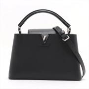 Pre-owned Leather handbags Louis Vuitton Vintage , Black , Dames