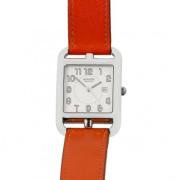 Pre-owned Stainless Steel watches Hermès Vintage , White , Dames