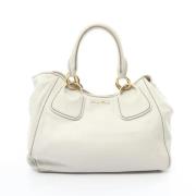 Pre-owned Fabric handbags Miu Miu Pre-owned , White , Dames