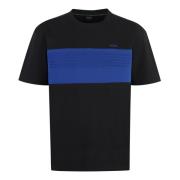 Geribbelde katoenen T-shirt Hugo Boss , Black , Heren