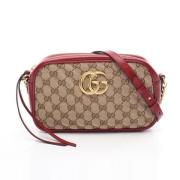 Pre-owned Leather gucci-bags Gucci Vintage , Beige , Dames