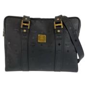 Pre-owned Canvas shoulder-bags MCM Pre-owned , Black , Dames