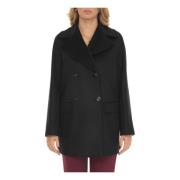 Kent jas met dubbele rij knopen Max Mara Studio , Black , Dames