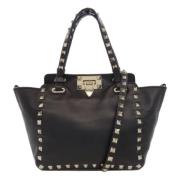 Pre-owned Leather handbags Valentino Vintage , Black , Dames