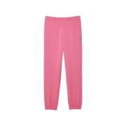 Roze Sweatpants, Comfortabel en Stijlvol Lacoste , Pink , Heren