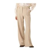 Beige Wijde Broek Summum Woman , Beige , Dames