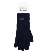 Geribbelde Wollen Gebreide Handschoenen Barbour , Blue , Unisex