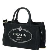 Pre-owned Canvas prada-bags Prada Vintage , Black , Dames