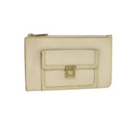 Pre-owned Leather louis-vuitton-bags Louis Vuitton Vintage , White , D...