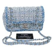 Pre-owned Canvas chanel-bags Chanel Vintage , Blue , Dames