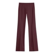 Japanse Jersey Bordeaux Wijde Pijp Broek Graumann , Red , Dames