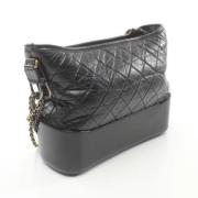 Pre-owned Leather chanel-bags Chanel Vintage , Black , Dames