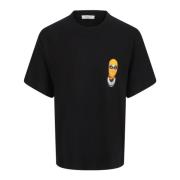 Zwart Grafisch Print Katoenen T-shirt IH NOM UH NIT , Black , Heren