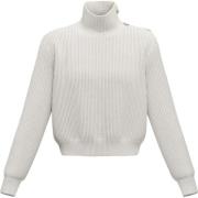 Stijlvolle Gebreide Top Emme DI Marella , White , Dames