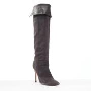 Pre-owned Suede boots Gianvito Rossi Pre-owned , Gray , Dames