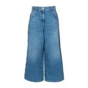 Wijde Pijp Jeans Moderne Stijl Pinko , Blue , Dames