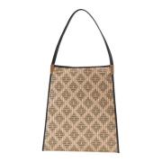 Shopper Linea Piatta Tramontano , Beige , Dames