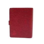 Pre-owned Leather home-office Louis Vuitton Vintage , Red , Dames