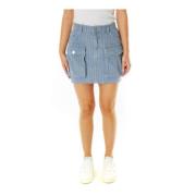 Mini Denim Rok Sali Baum und Pferdgarten , Blue , Dames