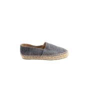 Pre-owned Denim espadrilles Chanel Vintage , Gray , Dames