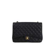 Pre-owned Leather chanel-bags Chanel Vintage , Black , Dames