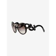 Pre-owned Metal sunglasses Prada Vintage , Brown , Dames