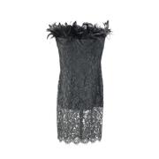 Pre-owned Silk dresses Saint Laurent Vintage , Black , Dames