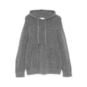 Hoodie met capuchon in grijs wol Laneus , Gray , Heren