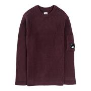 Rib Crew Neck Gebreid C.p. Company , Purple , Heren