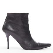 Pre-owned Leather boots Celine Vintage , Black , Dames