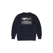 Stijlvolle Army Stock Crew Sweater Butcher of Blue , Blue , Heren