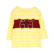 Pre-owned Cotton tops Hermès Vintage , Yellow , Dames