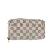 Pre-owned Canvas wallets Louis Vuitton Vintage , Beige , Dames