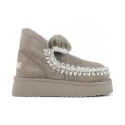 Grijze Eskimo Platform Laars Mou , Gray , Dames