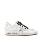 Witte Multicolor Leren Sneakers met Ster Golden Goose , White , Dames