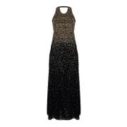 Elegante Jurk met Fonkelende Details Pinko , Black , Dames