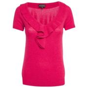 Pre-owned Knit tops Armani Pre-owned , Pink , Dames