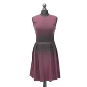 Pre-owned Wool dresses Dior Vintage , Purple , Dames