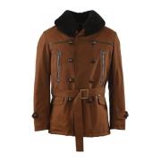 Canadian Brown Military Jacket La Canadienne , Brown , Heren