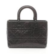 Pre-owned Leather dior-bags Dior Vintage , Black , Dames